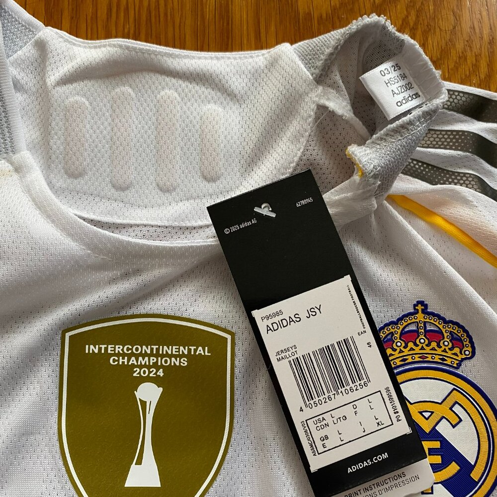 Y2K Real Madrid Third Jersey 2025/26 MBAPPE #10 Blockcore Football Shirt Men’s L - Picture 5 of 6